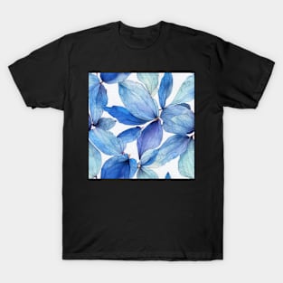 Pastel watercolor leaves pattern T-Shirt